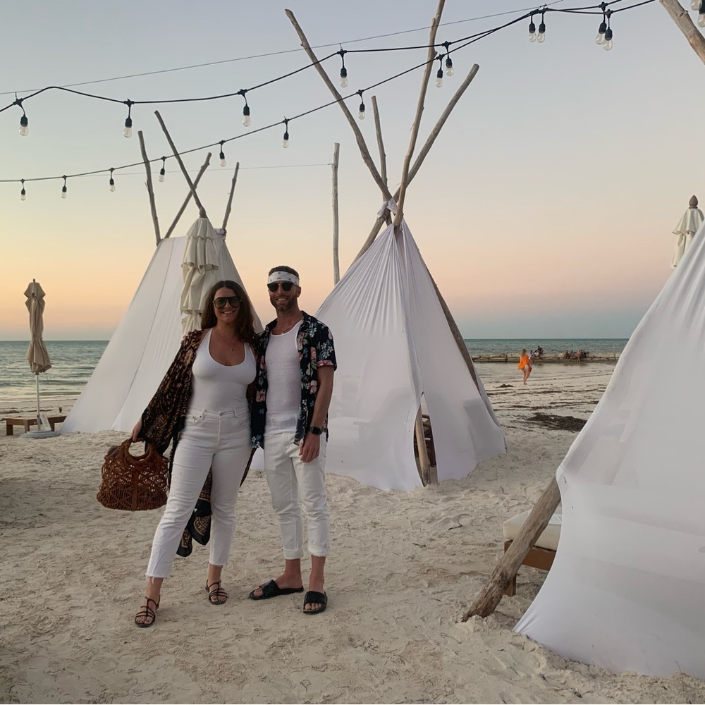 Free People Handcrafted Tan Macrame Tote Bag - Picture 3 of 5